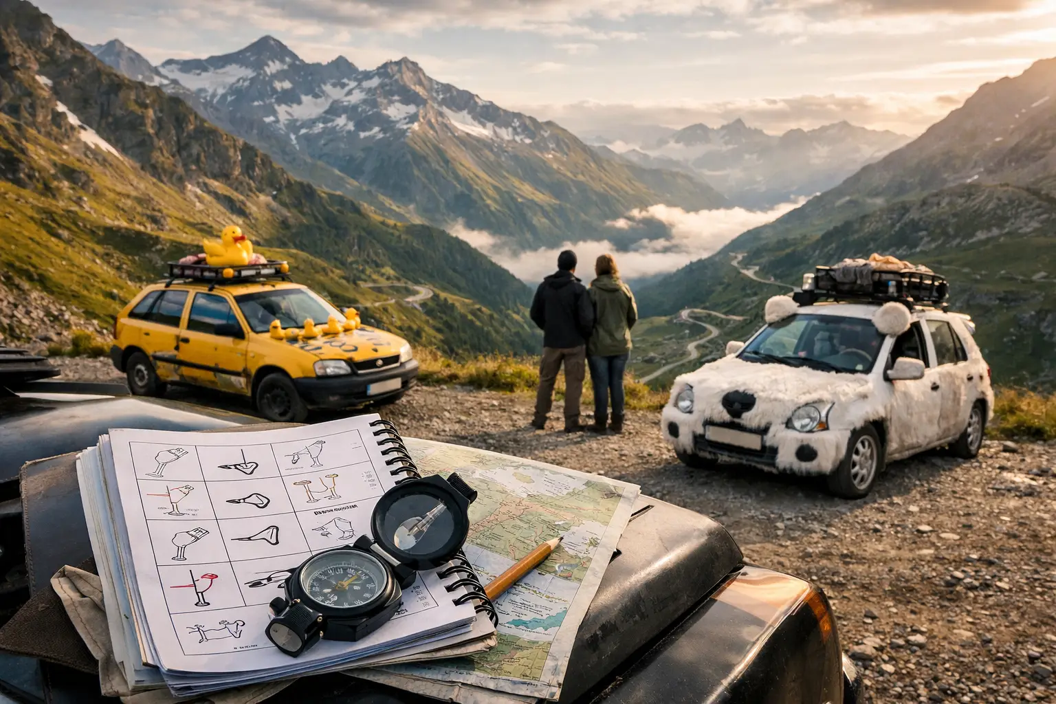 A European Rally Road Book Built for Adventure