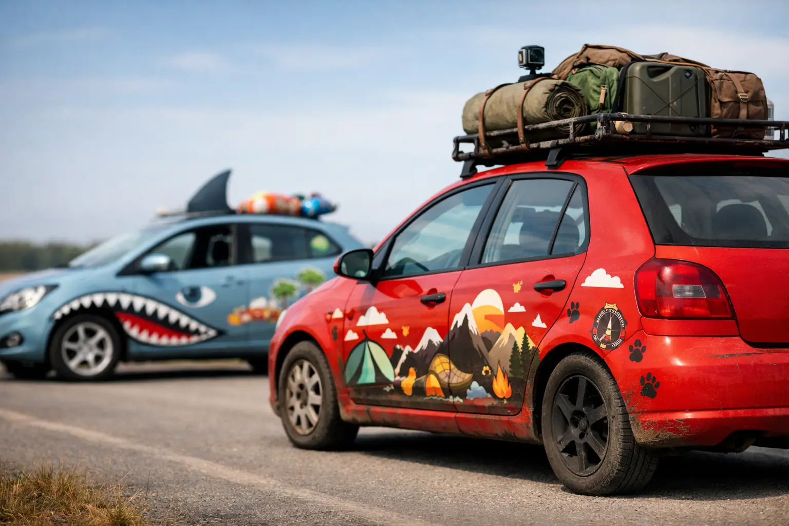 Custom Car Rally Stickers That Tell Your Story